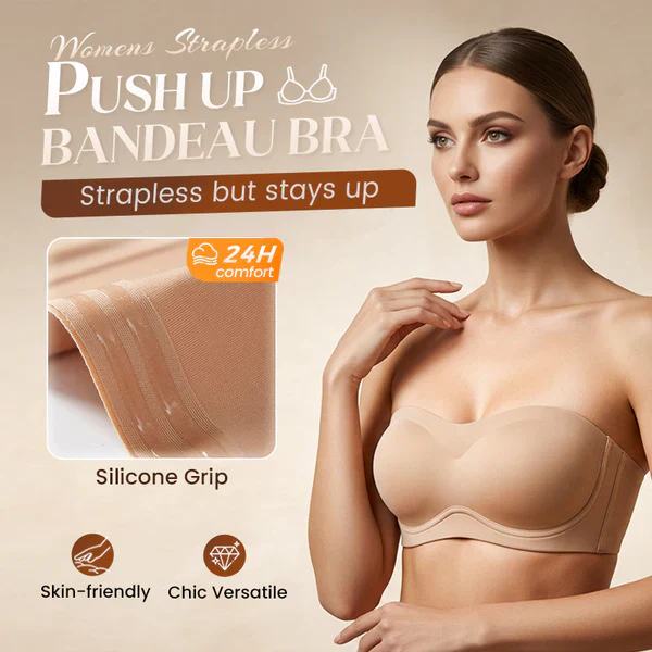 🏆 LAST DAY SALE ONLY £9.99!!✨Lusait SecureFit Non-Slip Wireless Strapless Bra